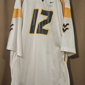 Nike White and Gold Men's Jersey